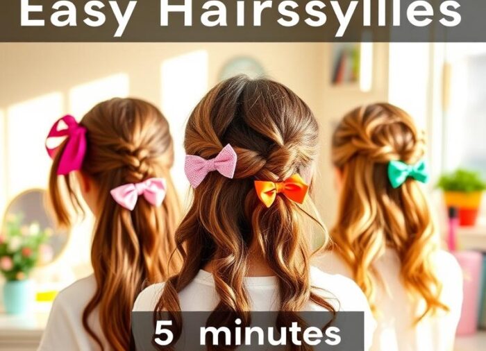 10 łatwych fryzur do szkoły w 5 minut – krok po kroku