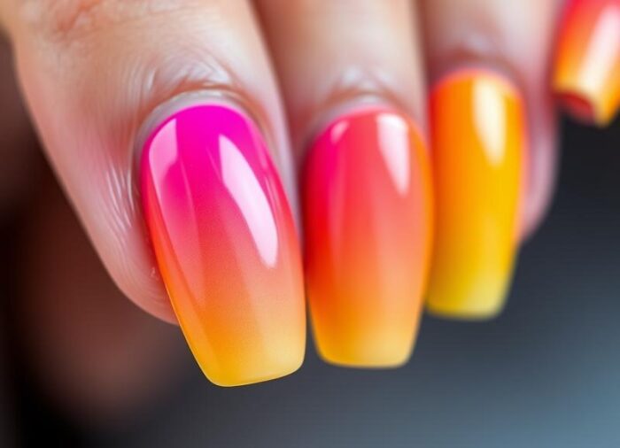 Gradientowe paznokcie w 2025 roku – najmodniejszy trend w stylizacji