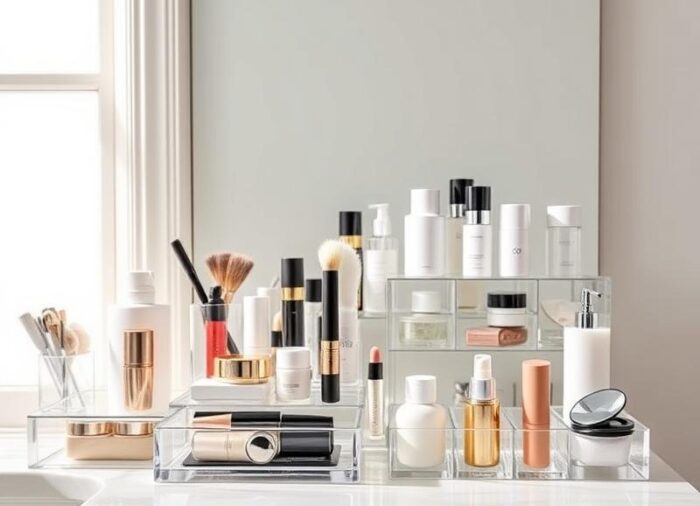Pojemniki na kosmetyki: jak je wybierać i organizować?
