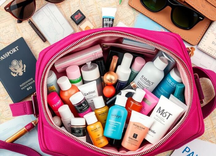 Mini kosmetyki podróżne – jak spakować i co zabrać na wyjazd?